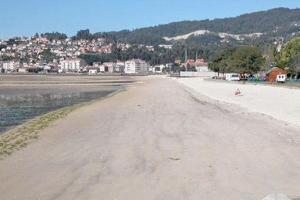 Apartmán Piso A Pie De Playa Con Terraza Exclusiva Moaña Exteriér fotografie